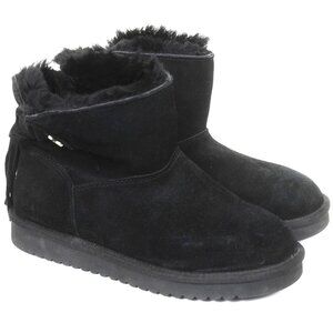 Koolaburra by UGG Women's 6 Jaelyn Mini Fur Suede Boot Winter Outdoor Bootie